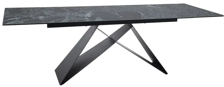 STÓŁ WESTIN CERAMIC MORSKI VERDE ALPI / CZARNY MAT (160-240)X90 DIOMMI-80-3798