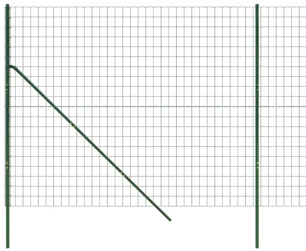 Συρματόπλεγμα Περίφραξης Πράσινο 2x25 μ. Γαλβανισμένο Ατσάλι - Πράσινο