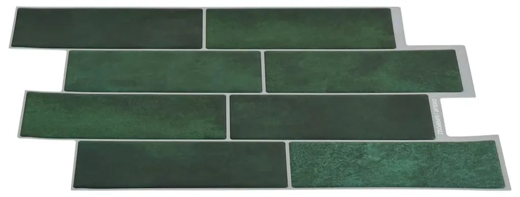 vidaXL Πλακάκι Subway 20 pcs Σκούρο Πράσινο 29 x 21 εκ