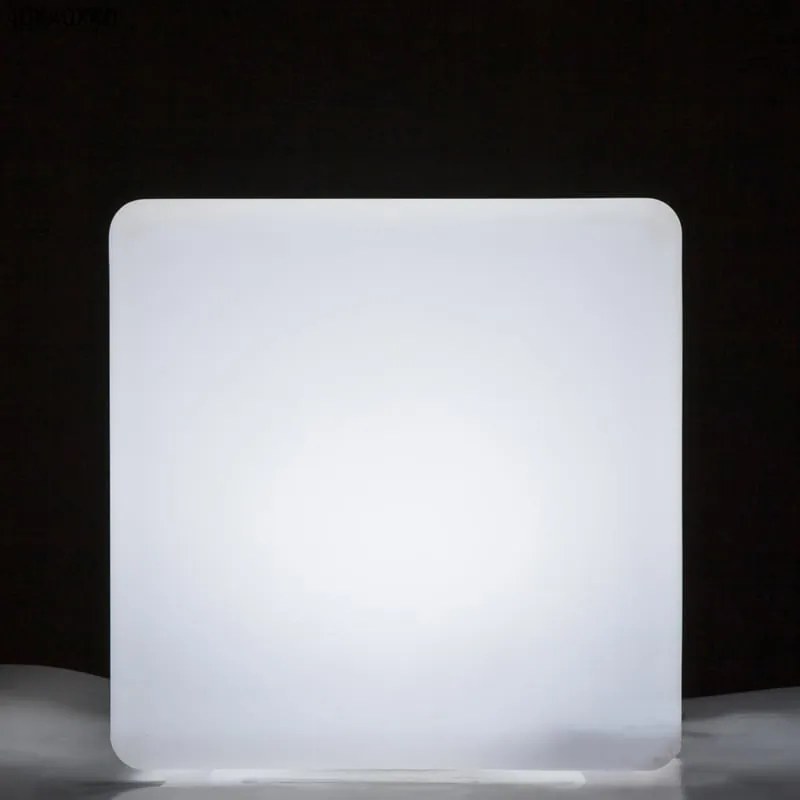 Artekko Cube Διακοσμητικό Φωτιστικό Κύβος Led Πλαστικό Άσπρο (40x40x40)cm