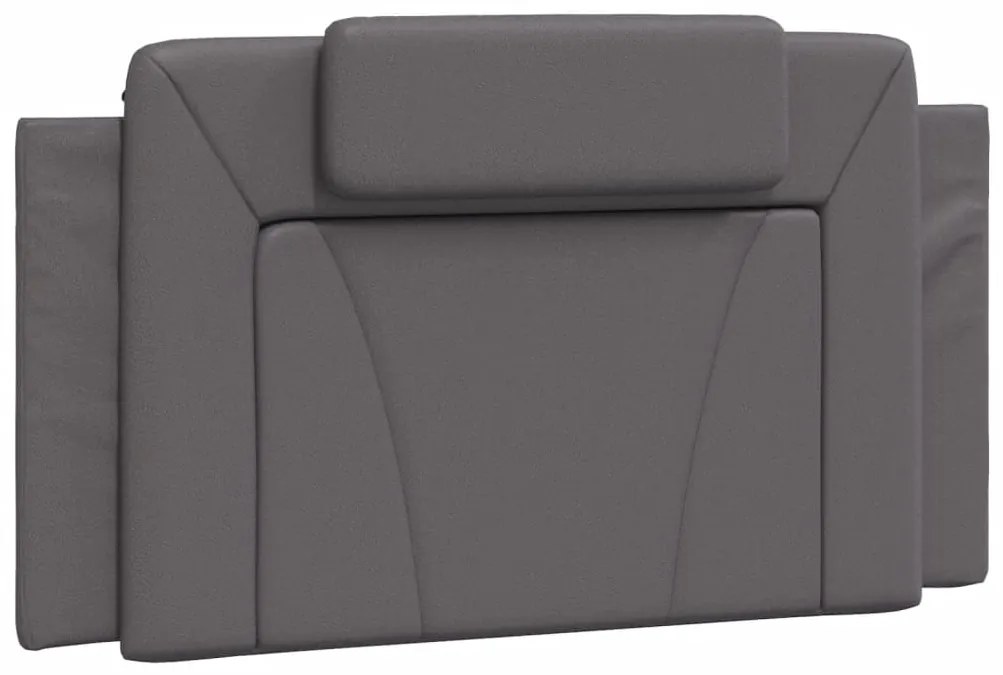 vidaXL Μαξιλάρι για Κεφαλάρι Viana Γκρι 100 εκ. από Συνθετικό Δέρμα