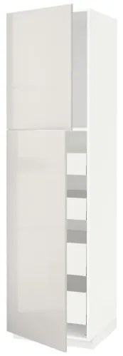 METOD/MAXIMERA ψηλό ντουλάπι με 2 πόρτες/4 συρτάρια, 60x60x220 cm 994.661.32