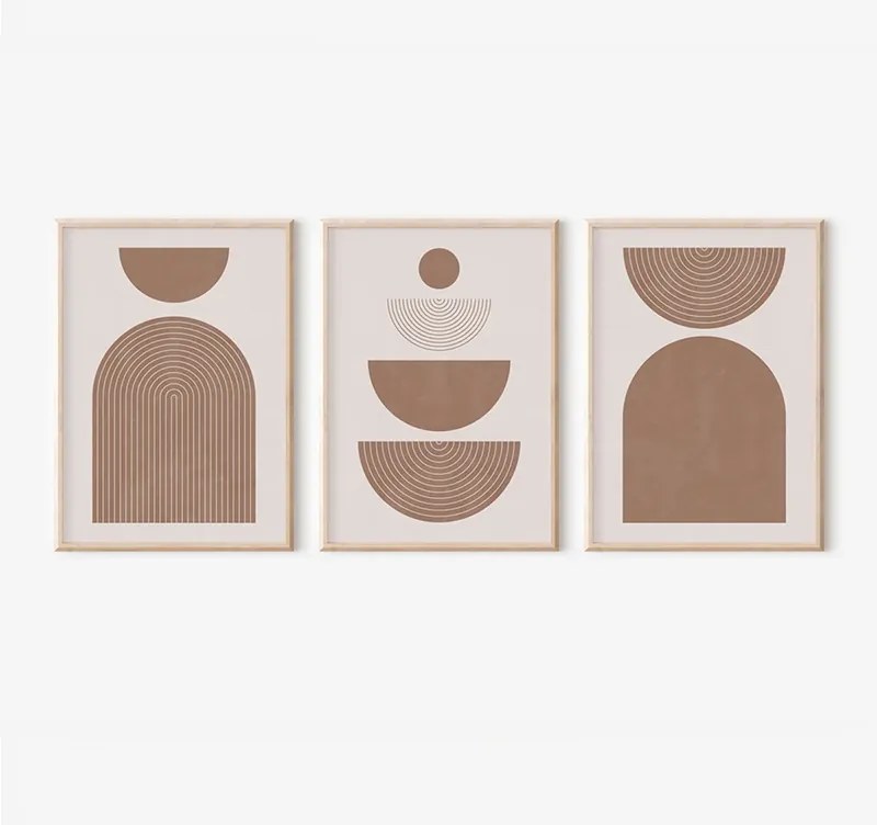 Πίνακας Loana pakoworld τρίπτυχος με ψηφιακή εκτύπωση και πλαίσιο 33x1.5x48εκ