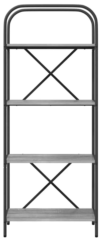 vidaXL Ράφι Βιβλίων Γκρι sonoma 60 x 30 x 146 εκ Επεξεργασμένο ξύλο