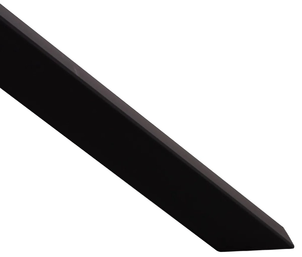 ΤΡΑΠΕΖΙ ΤΡΑΠΕΖΑΡΙΑΣ ΣΤΡΟΓΓΥΛΟ SYNTEC HM9309.01 SINTERED STONE ΜΑΥΡΟ ΜΕΤΑΛΛΙΚΑ ΠΟΔΙΑ Φ115x75Y εκ.