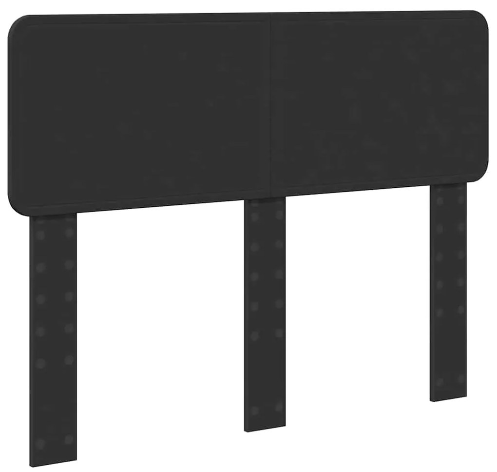 vidaXL Κεφαλάρι με κεφαλάρι Μαύρη Οξυά 135 cm Επεξεργασμένο ξύλο