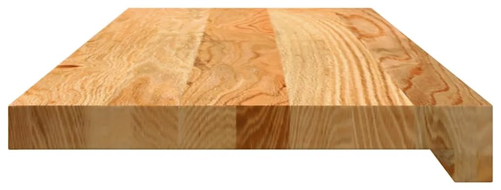 Πατάκια Σκάλας 8 τεμ. Ανοιχτό Καφέ 70x25x2 cm Ξύλο Δρυός - Καφέ