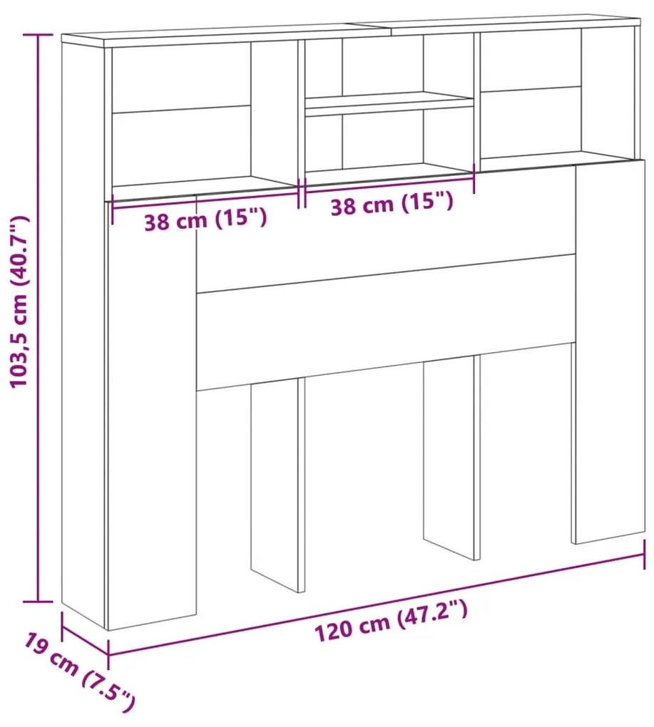 ΚΕΦΑΛΑΡΙ ΜΕ ΑΠΟΘΗΚΕΥΤΙΚΟ ΧΩΡΟ 120X19X103,5 ΕΚ. ΕΠΕΞ. ΞΥΛΟ 856867