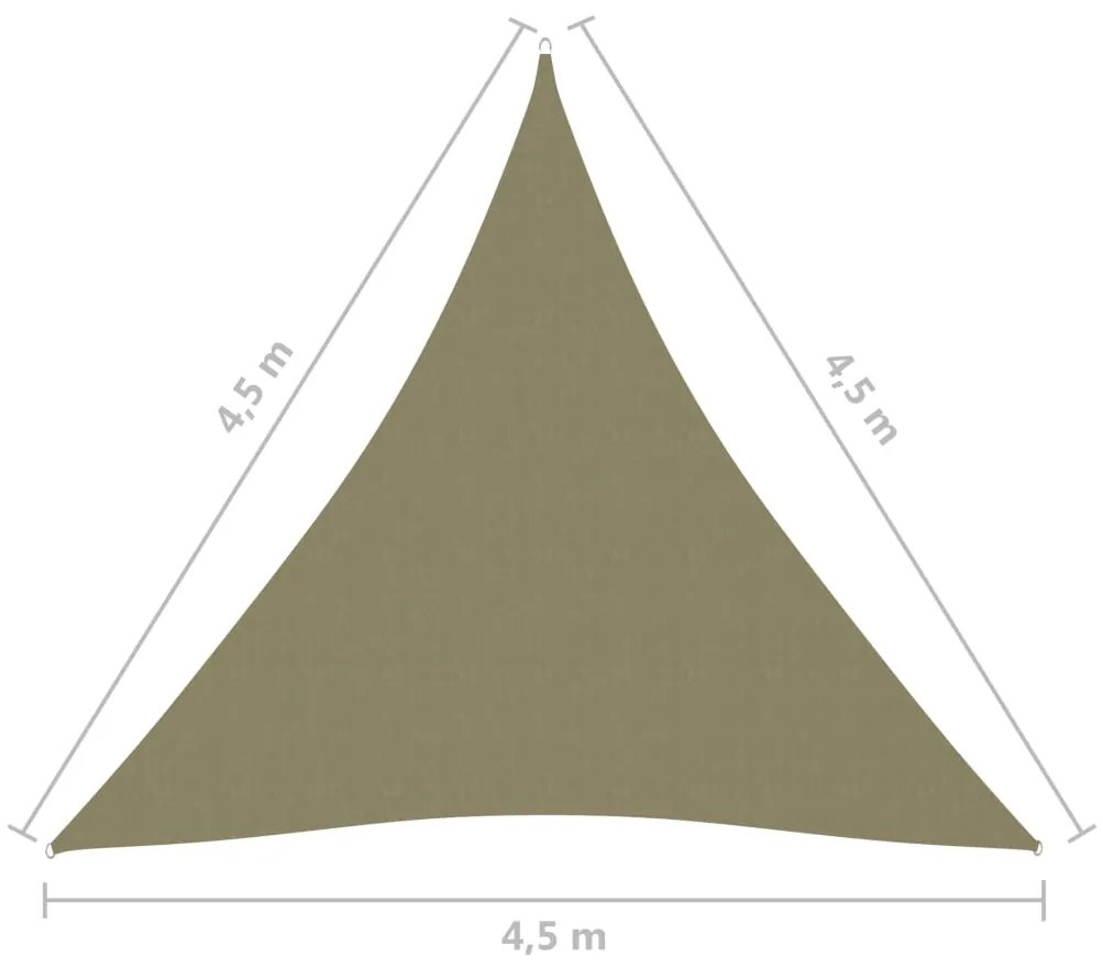 ΠΑΝΙ ΣΚΙΑΣΗΣ ΤΡΙΓΩΝΟ ΜΠΕΖ 4,5 X 4,5 X 4,5 Μ. ΑΠΟ ΎΦΑΣΜΑ OXFORD 135178