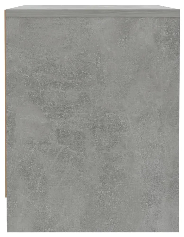 vidaXL Κομοδίνο Γκρι Σκυροδέματος 45x34x44,5 εκ. από Επεξεργ. Ξύλο