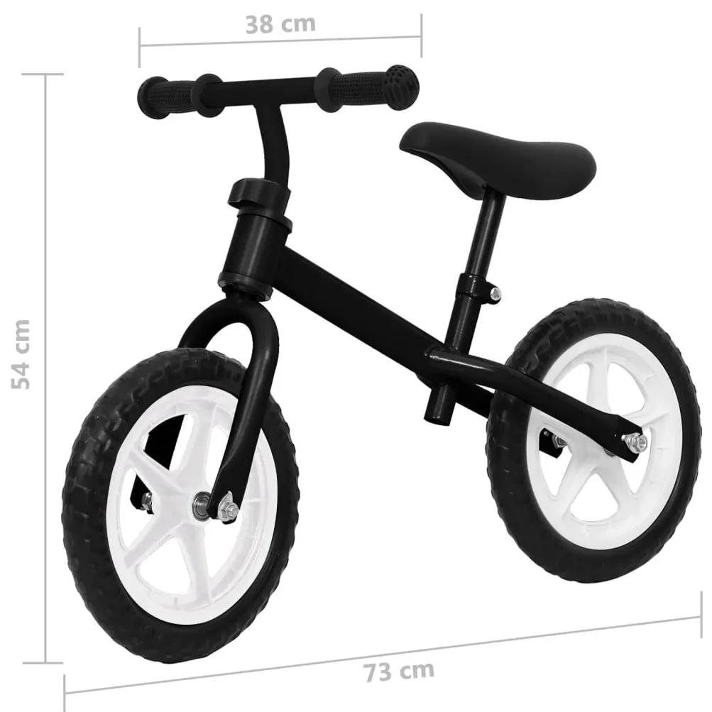 Ποδήλατο Ισορροπίας με Τροχούς 11 ιντσών Μαύρο - Μαύρο