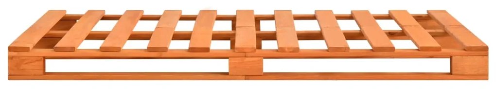 vidaXL Πλαίσιο Κρεβατιού Καφέ 120 x 200 εκ. Παλέτες Μασίφ Ξύλο Πεύκου