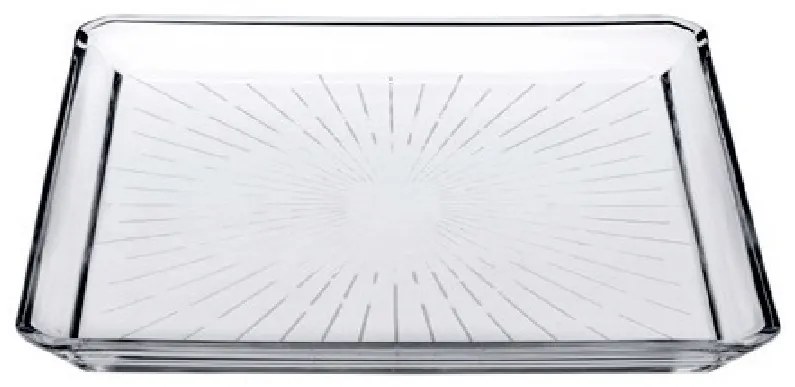 MADLEN SQUARE PLATE CRYSTALINE 20CM P/456 GB1.OB6. SP68683G1