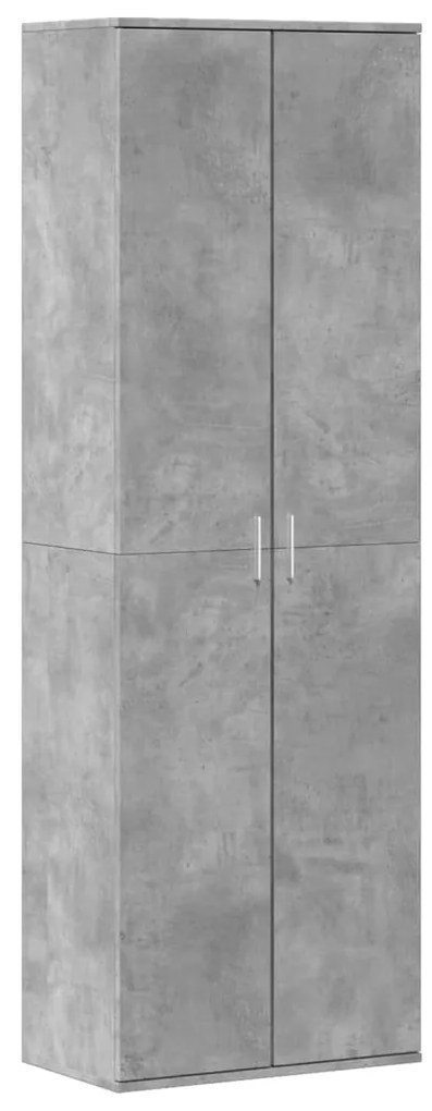 vidaXL Ντουλάπα Γκρι Σκυροδέματος 60 x 35 x 180 εκ. από Επεξ. Ξύλο