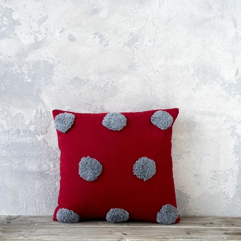 Μαξιλάρι Διακοσμητικό (Με Γέμιση) Borla Red Nima 45X45 100% Cotton