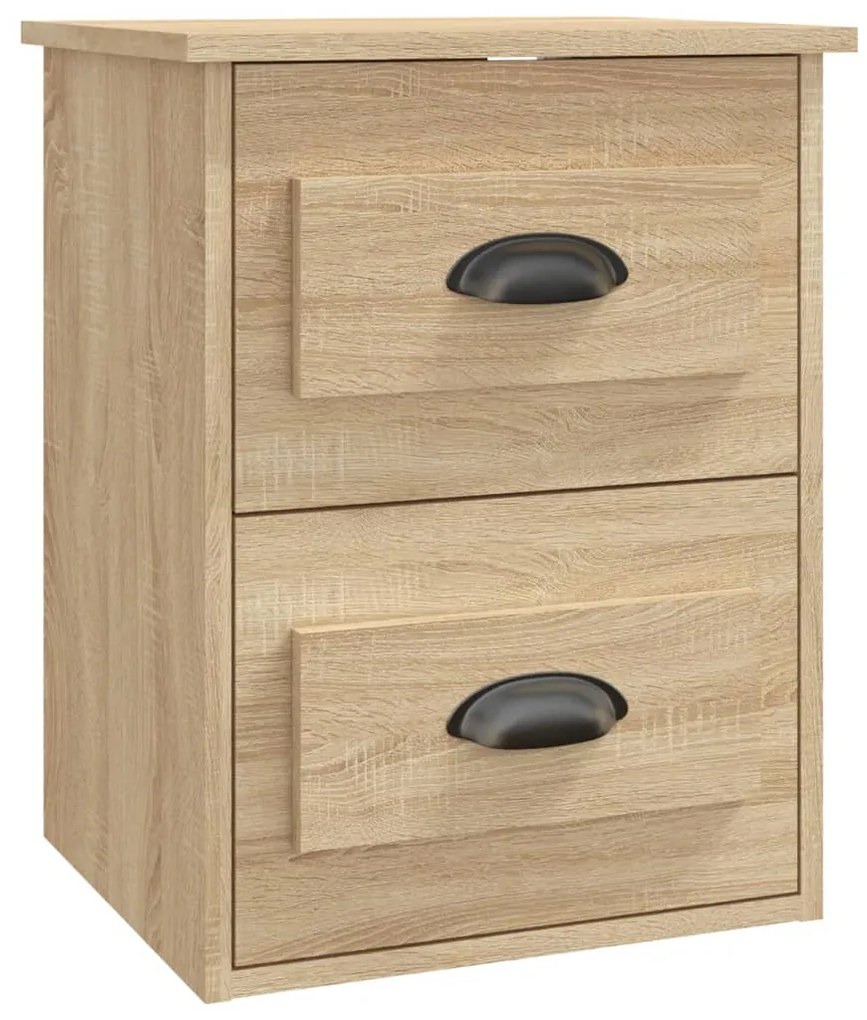 vidaXL Κομοδίνο Επιτοίχιο Sonoma Δρυς 41,5x36x53 εκ.