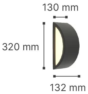 Φωτιστικό τοίχου Clear 1xE27 Outdoor Up-Down Wall Lamp White D:32cmx13cm (80202724) - ABS - 80202724