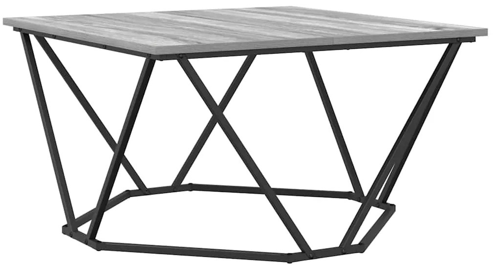 vidaXL Τραπεζάκι σαλονιού Γκρι sonoma 80 x 80 x 45 cm
