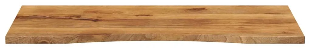 vidaXL Επιφάνεια Γραφείου Καμπύλη 120x50x2,5 εκ Μασίφ Ακατ. Μάνγκο