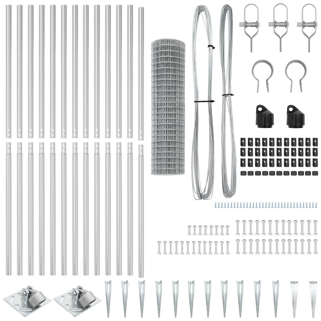 vidaXL Euro Fence με 13 ακίδες 1.2x25 μ γαλβανισμένο χάλυβα