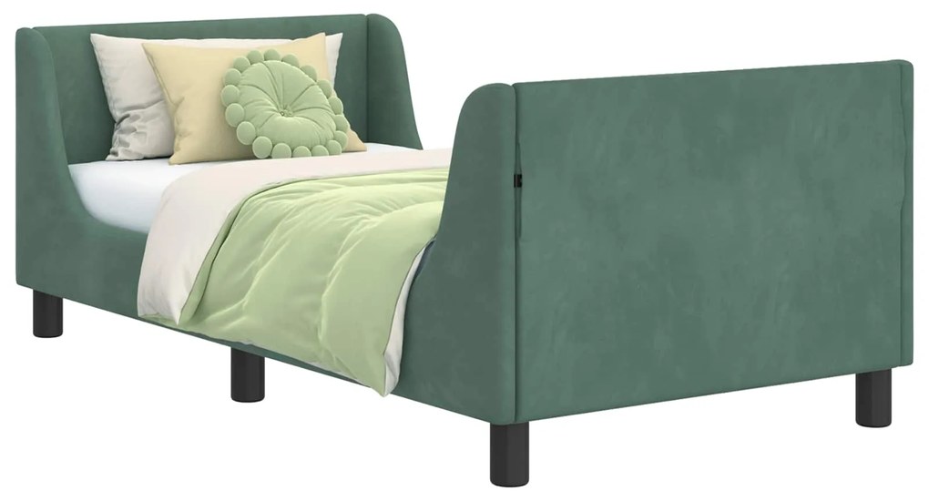 vidaXL Κρεβάτι Παιδικής Κρεβατοκάμαρας με Κεφαλάκι Θαλασσί 80 x 160 cm