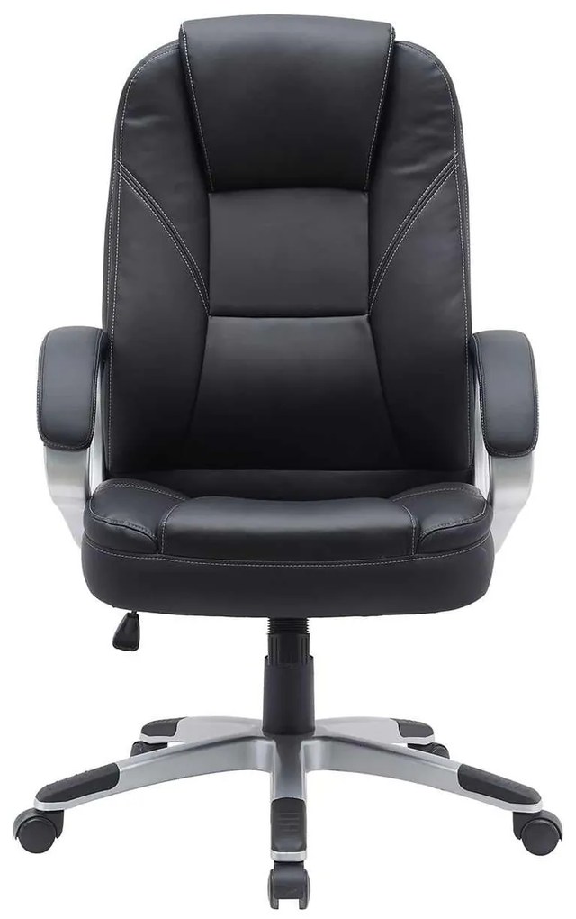 BF6950W Πολυθρόνα Γραφείου Διευθυντή, Pu Μαύρο 65x70x110/120cm