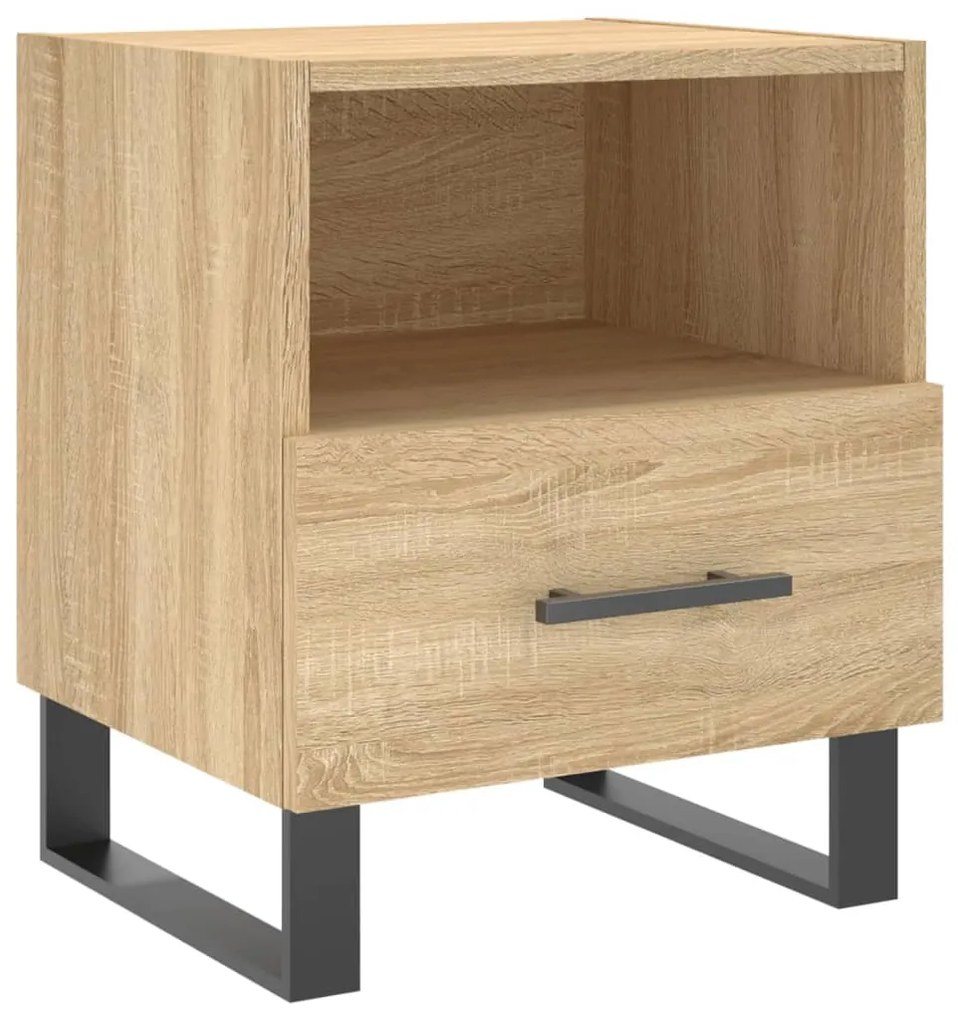 vidaXL Κομοδίνο Sonoma Δρυς 40 x 35 x 47,5 εκ. από Επεξεργασμένο Ξύλο