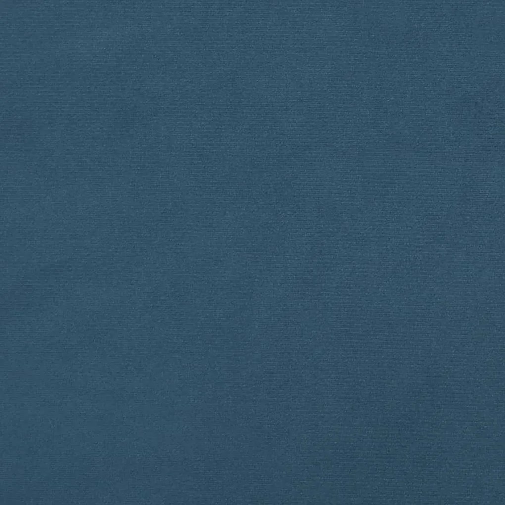 vidaXL Στρώμα με Pocket Springs Σκούρο Μπλε 90x200x20 εκ. Βελούδινο