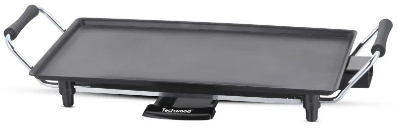 Techwood TTP-2343, 2000W, 43x23 cm, Αντικολλητική επίστρωση, Θερμοστάτης, Μαύρο