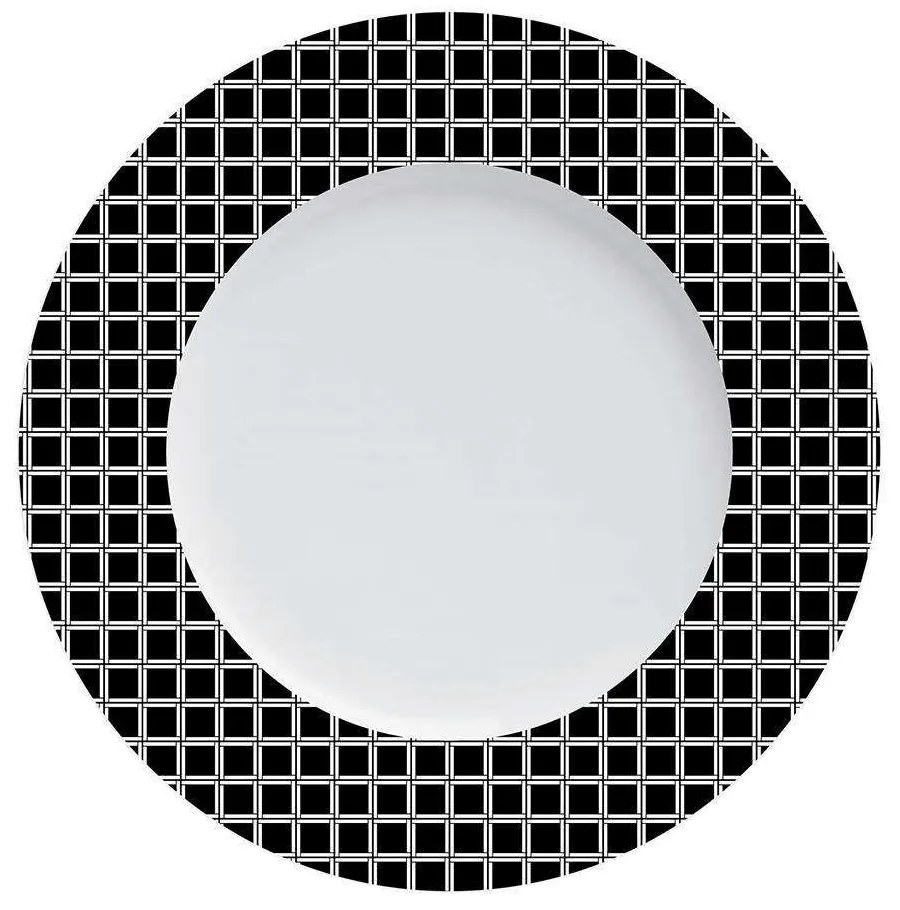 Σερβίτσιο Πιάτα Φαγητού Rubik (Σετ 20Τμχ) 24.460.40 Black Cryspo Trio 20 τμχ Porcelain