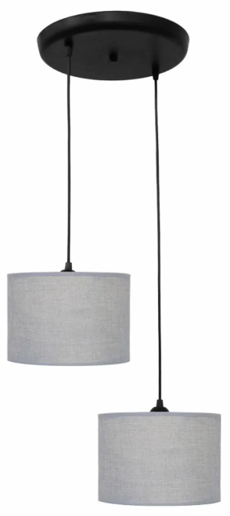 Φωτιστικό Οροφής Δίφωτο Heronia 14-0147 Grey