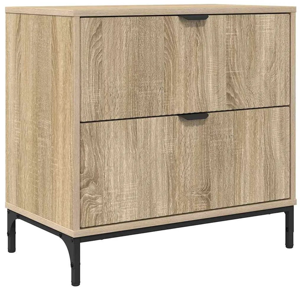 vidaXL Κομοδίνο Sonoma Δρυς 63.5 x 36 x 61 εκ Επεξεργασμένο ξύλο
