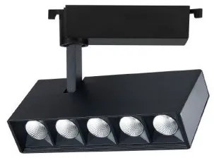 Σποτ Φωτιστικό Μονοφασικής Ράγας 20W IP20 3CCT Inlight-T1-05800-Black-Μαύρο T1-05800-Black