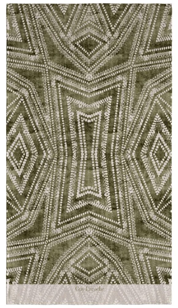 Πετσέτα Θαλάσσης Velour Printed 2203 Khaki Guy Laroche Θαλάσσης Cotton-Velor