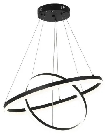 Κρεμαστό Φωτιστικό Οροφής LED 58W IP20 3CCT Inlight-6095-B-Black-Μαύρο 6095-B-Black