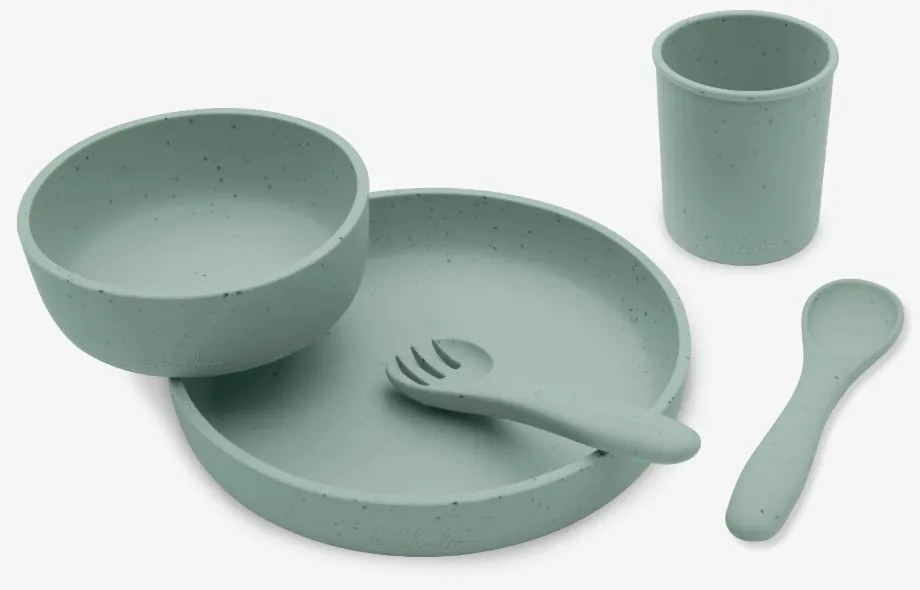 KIKKA BOO ΣΕΤ ΦΑΓΗΤΟΥ 5 ΤΕΜ ΑΠΟ ΣΙΛΙΚΟΝΗ PLATINUM SAGE 31302050001