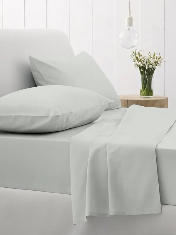 Σεντόνια King Size 260x270 Σετ 4 Τεμ. Sunshine Home Cotton Feelings 106 Light Grey