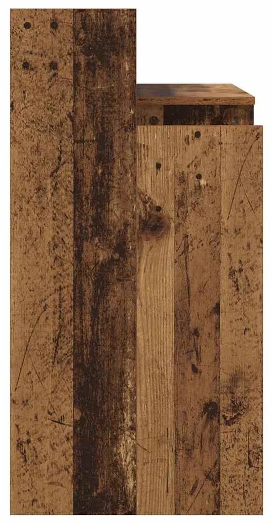 vidaXL Γραφείο με ράφι Παλιό ξύλο 97 x 45 x 90 εκ. Επεξεργασμένο ξύλο