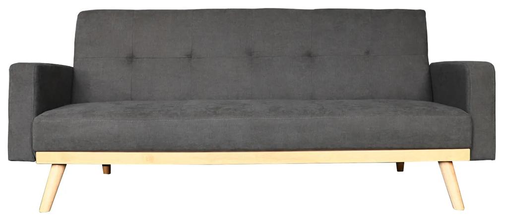 Καναπές Κρεβάτι Τριθέσιος ArteLibre NETO Γκρι 199x95x87cm