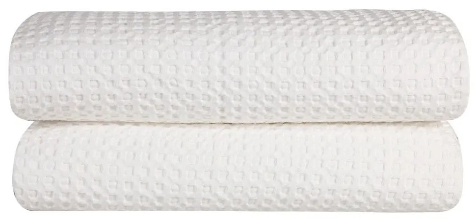 Κουβέρτα Illusion 00 White Kentia Υπέρδιπλo 230x250cm 100% Βαμβάκι