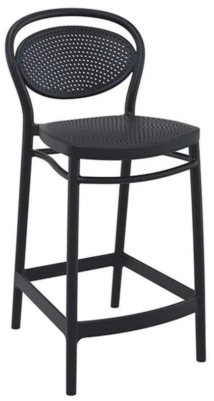 Σκαμπό Marcel 20.0653 44Χ50Χ96cm Black Siesta Polypropylene
