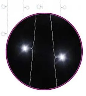 vidaXL Κουρτίνα LED Φωτάκια 300 LED Ψυχρό Λευκό 3 x 3 μ. 8 Λειτουργίες