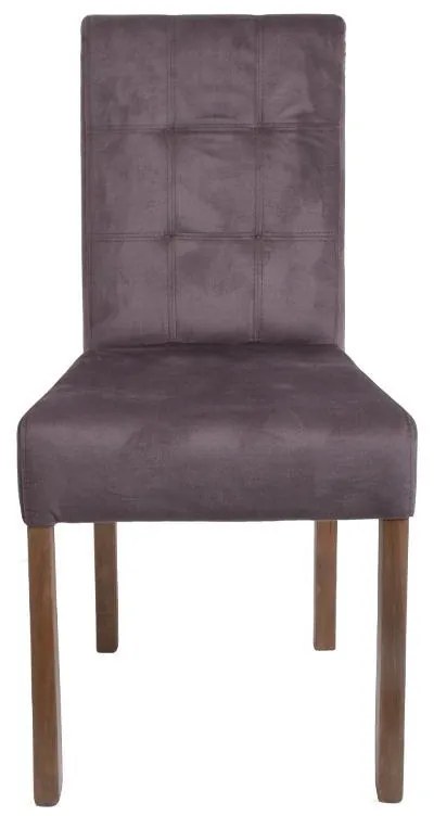 Καρέκλα Τραπεζαρίας Τ-12 Domenic Fylliana Καφέ με Grey Oak πόδια 45x45x90εκ. 2αδα 45x45x90 εκ.