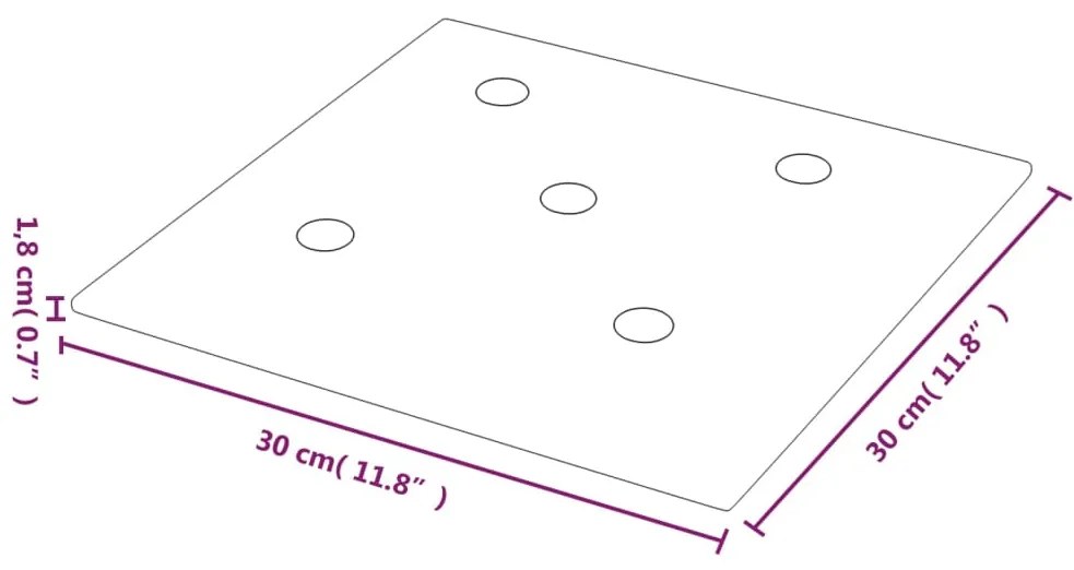 ΠΑΝΕΛ ΤΟΙΧΟΥ 12 ΤΕΜ. ΚΟΚΚΙΝΑ 30 X 30 ΕΚ. 1,08 Μ² ΣΥΝΘ. ΔΕΡΜΑ 343976