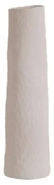 Βάζο κεραμικό λευκό 13x13x37cm