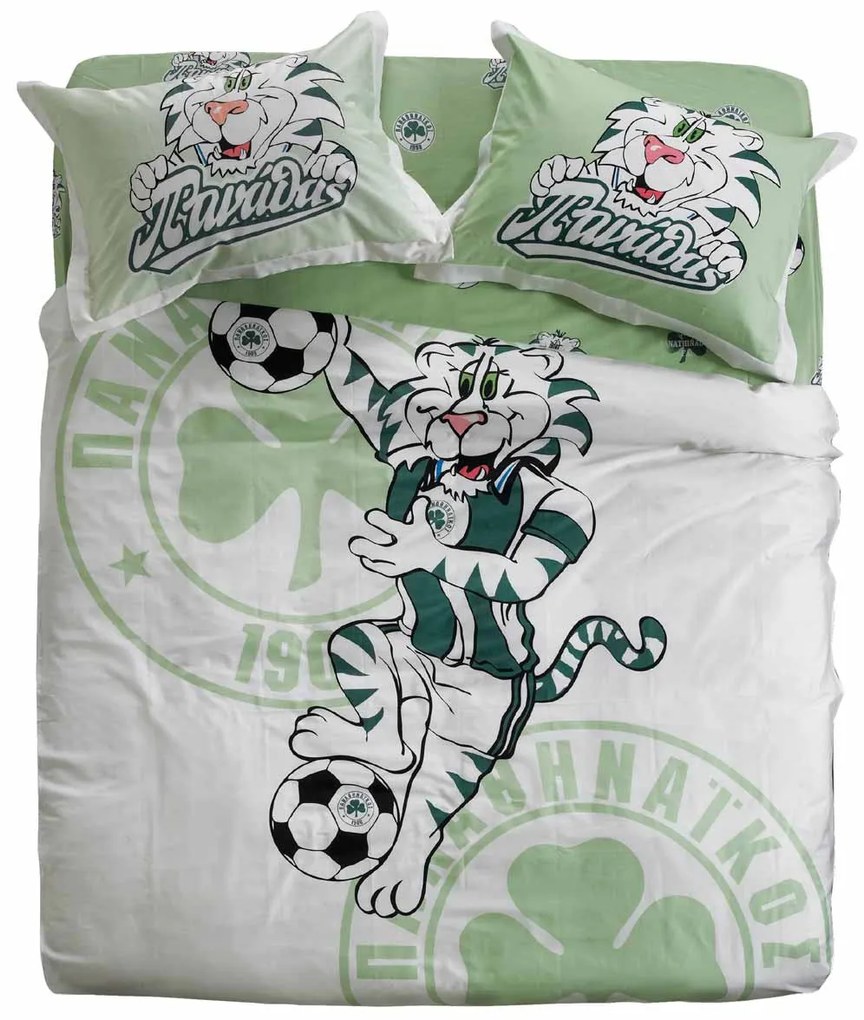 Κουβερλί Μονό (Σετ 170x250) Palamaiki Panathinaikos FC4