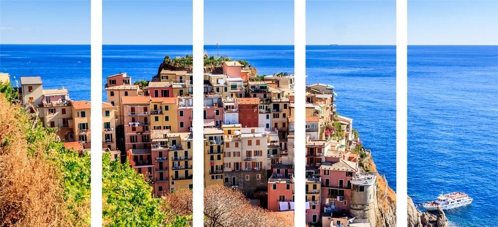 Εικόνα 5 μερών Manarola στην Ιταλία - 100x50