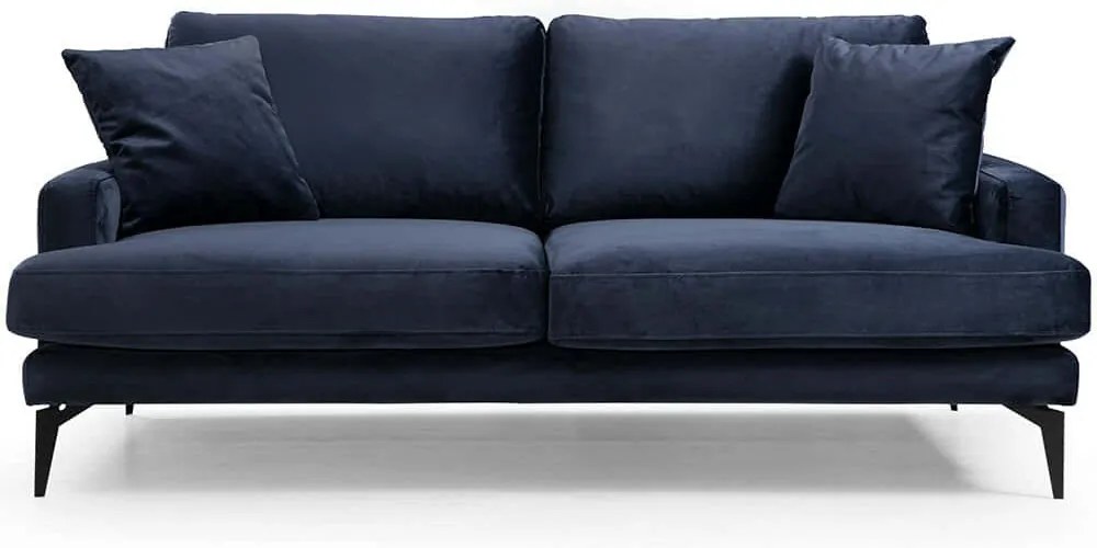 Καναπές Διθέσιος Papira 560ARE1505 175x90x88cm Navy Blue