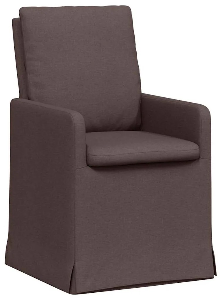 vidaXL Καρέκλες φαγητού 2 pcs Σκούρο καφέ Σκούρο καφέ 57 x 67 x 98 εκ