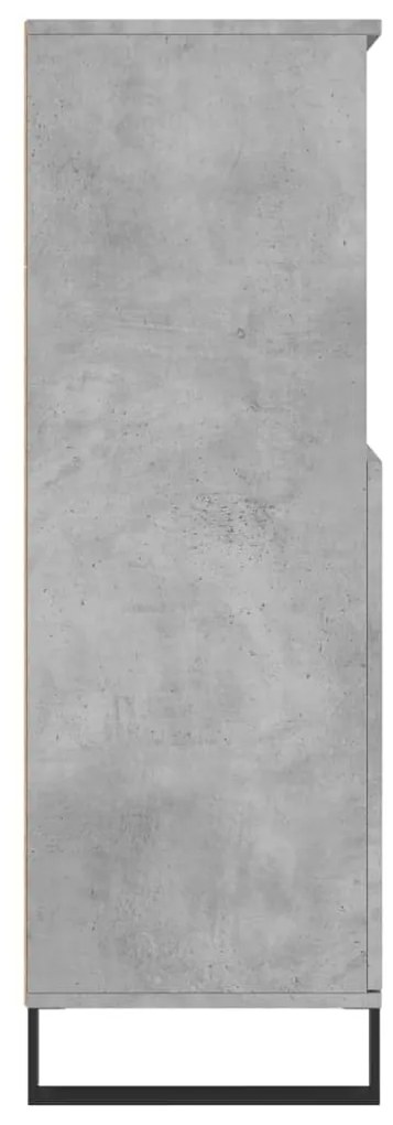 vidaXL Ντουλάπι Γκρι σκυροδέματος 60x36x110 εκ. από Επεξεργασμένο Ξύλο